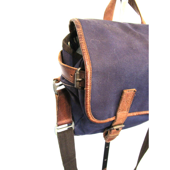United By Blue Canvas & Leather Crossbody Messenger Bag - Picture 4 of 12